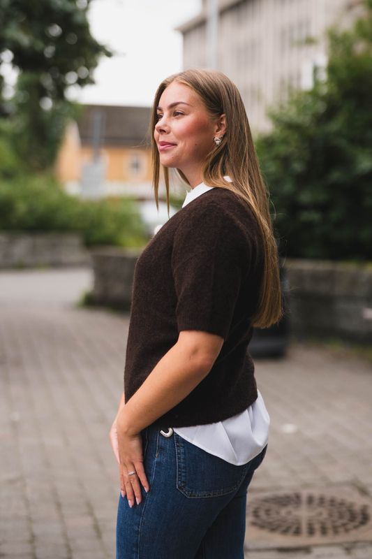 Johi SS Wool Blend Pullover Coffee Bean 