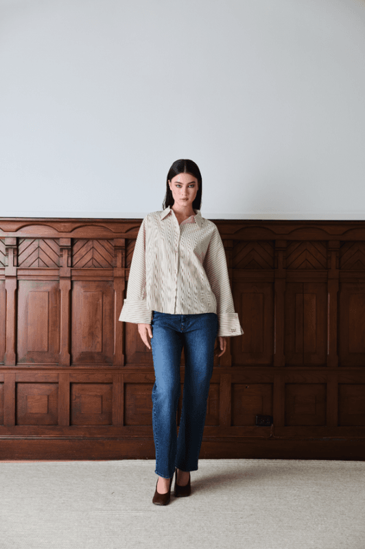 Atari Shirt Oat Stripe 