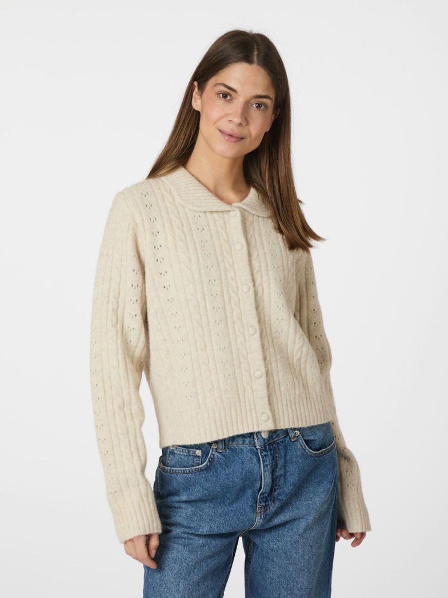 Emelie Knit Cardigan Ivory 