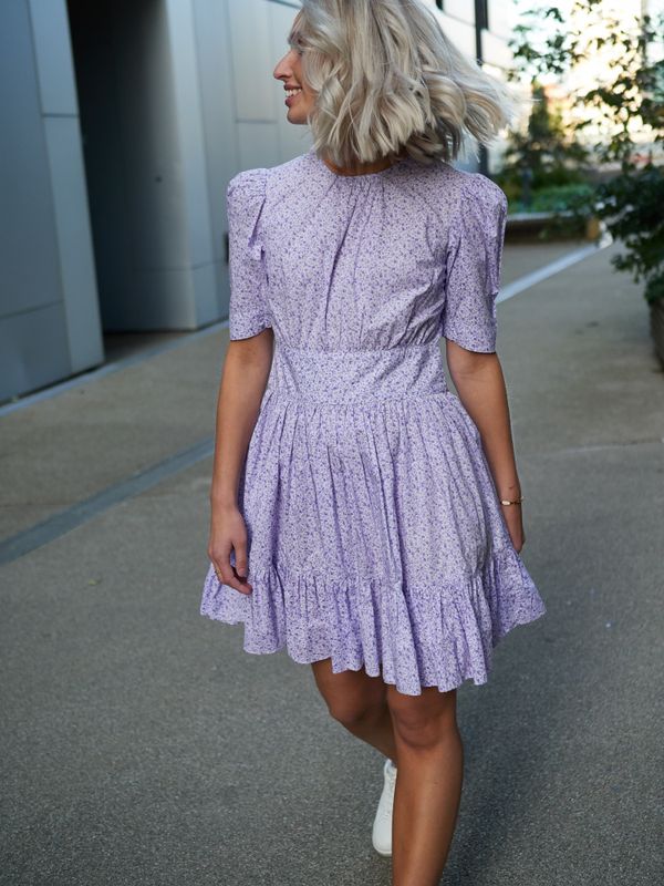 Poplin Mini Dress Lilac