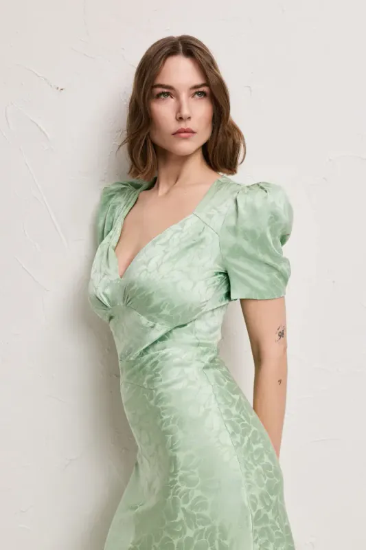 Leslie Jacquard Mint 