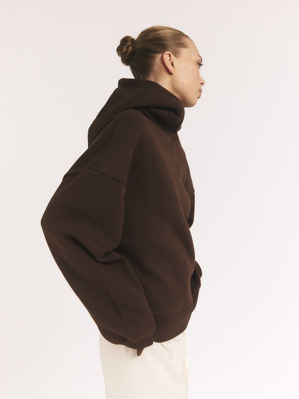 Back Logo Hoodie Brown 