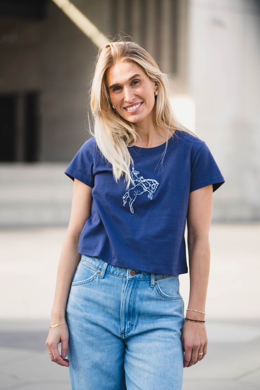 Baby Tee Deep Cobalt 