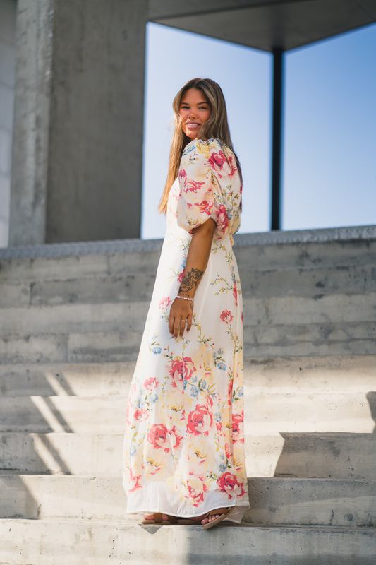 Chiffon Maxi Dress Roaslie