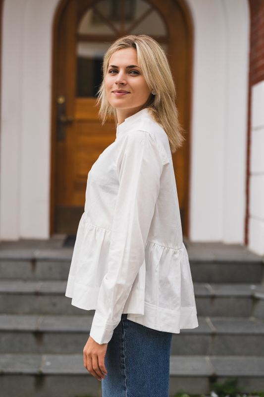 Salsy LS Shirt Star White 