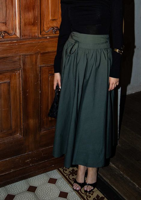 Hovedbilde Astrid Skirt Moss Green