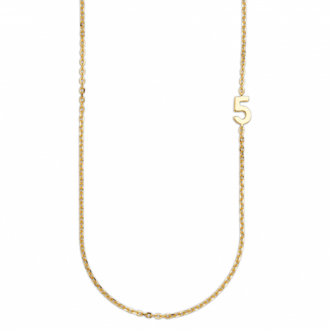 Hovedbilde Big Number Necklace Gold - 50L - 5
