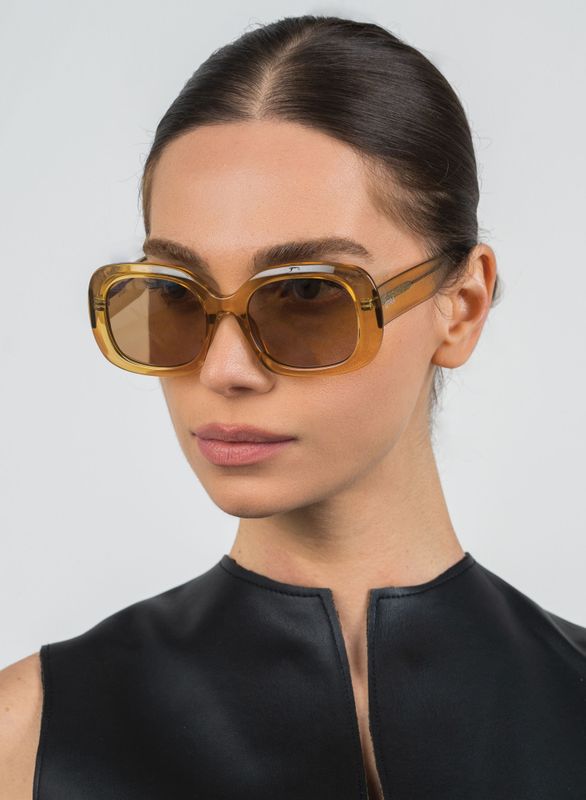 Valerie Trans Gold/Khaki Mirror 