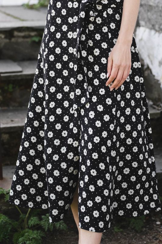Charlotte Floral Creme Fleur Black 