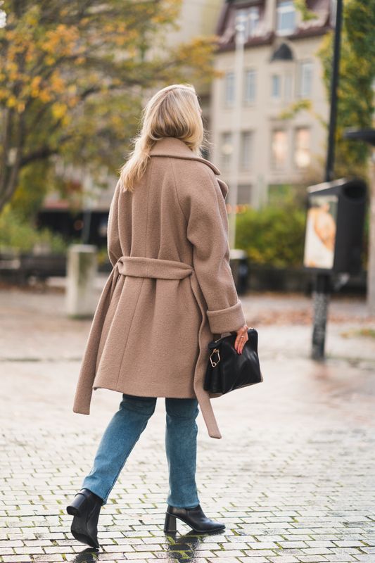 Wool Coat Mid Taupe