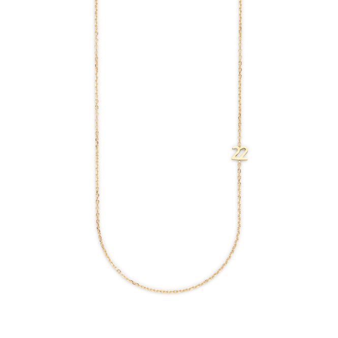 Hovedbilde Small Number Necklace Gold - 50L - 22