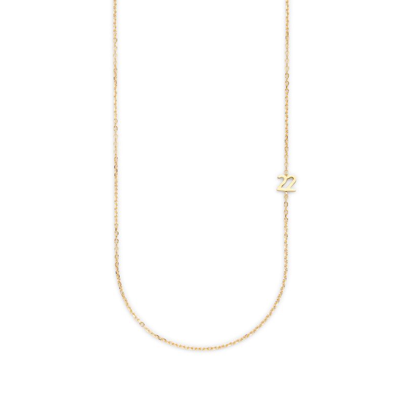Small Number Necklace Gold - 50L - 22