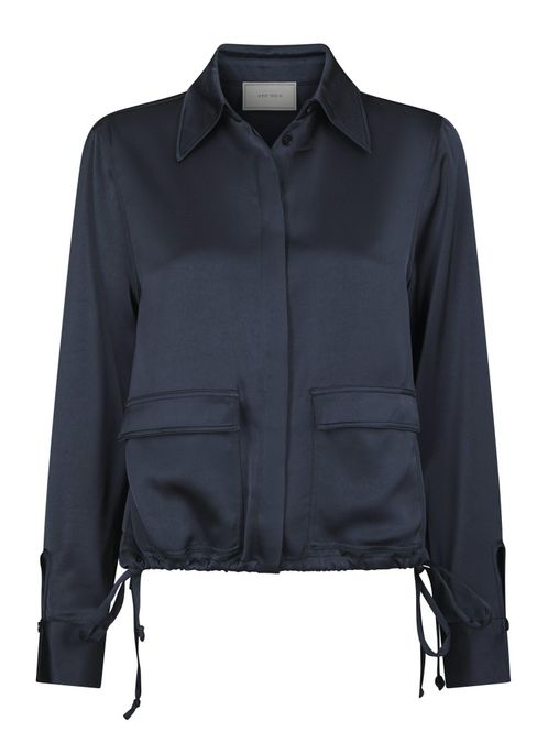 Hovedbilde Manille Heavy Sateen Shirt Midnight Blue 