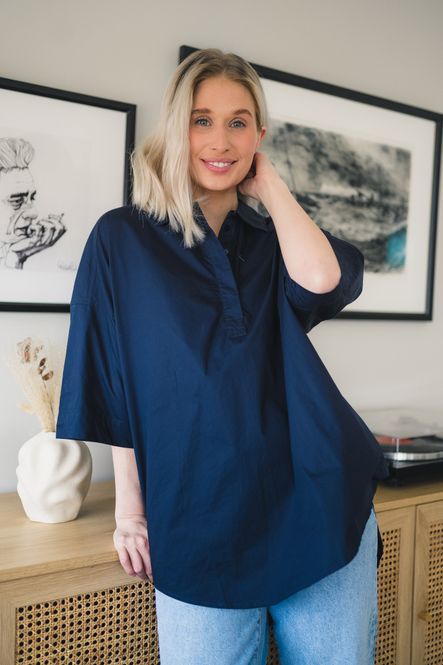 Hovedbilde Prima Pullover Shirt Navy  
