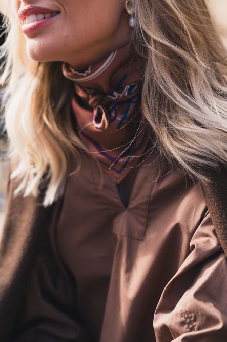 Hovedbilde Annie Silk Scarf Small Thrush  