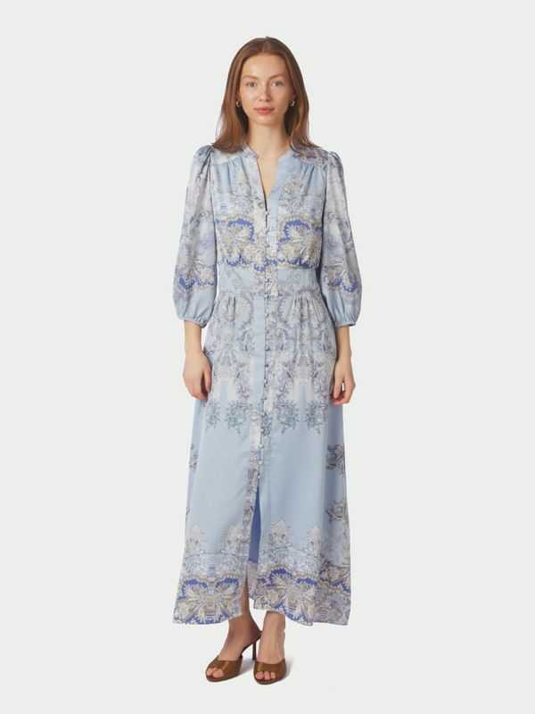 Stellar Artist Paisley Dress Light Blue 