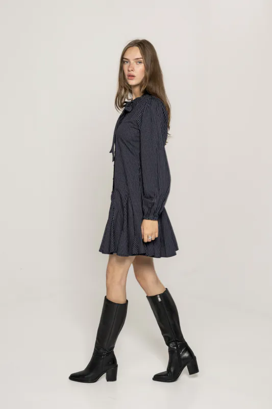 Vivienne Dress Pinstripe