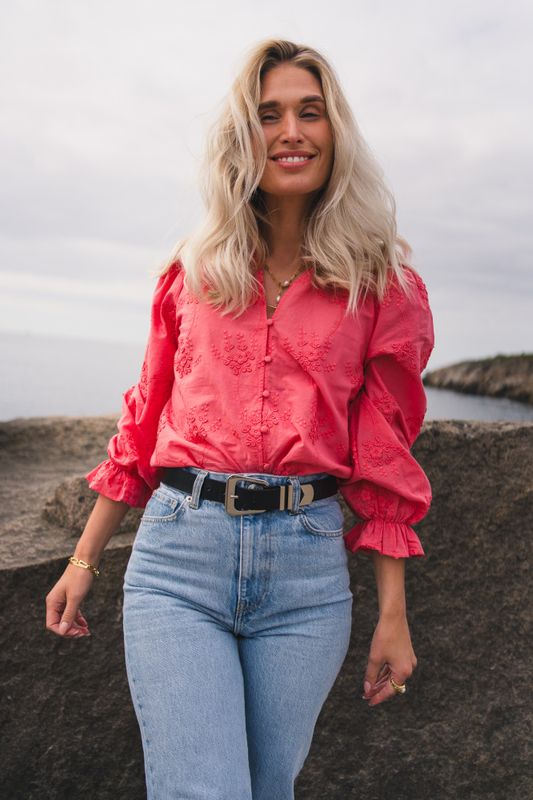 Camilla Shirt EMB Tea Rose 