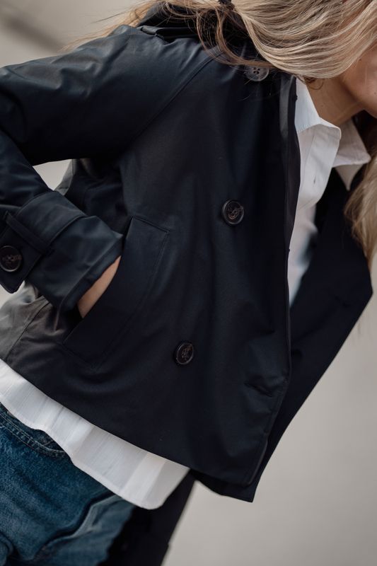 Skydekke Trench New Black 