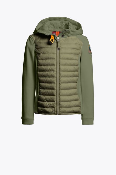 Hovedbilde Kym Fleece/Nylon Hooded Jacket Lichen Khaki 