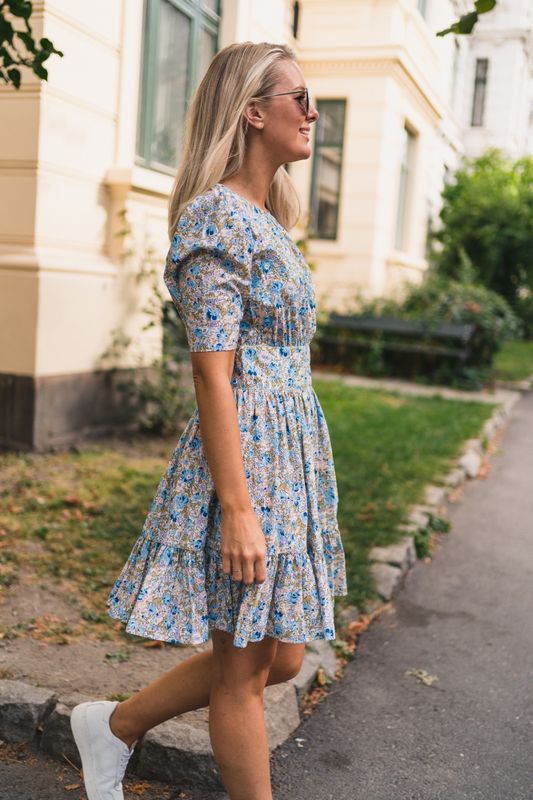 Poplin Mini Dress Blossoms