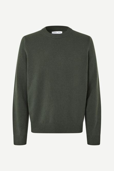 Hovedbilde Isak Knit Sweater 15010 Dark Evergreen 