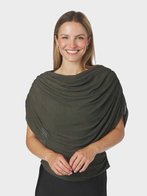 Hovedbilde Cottuna Drapy Mesh Top Army 
