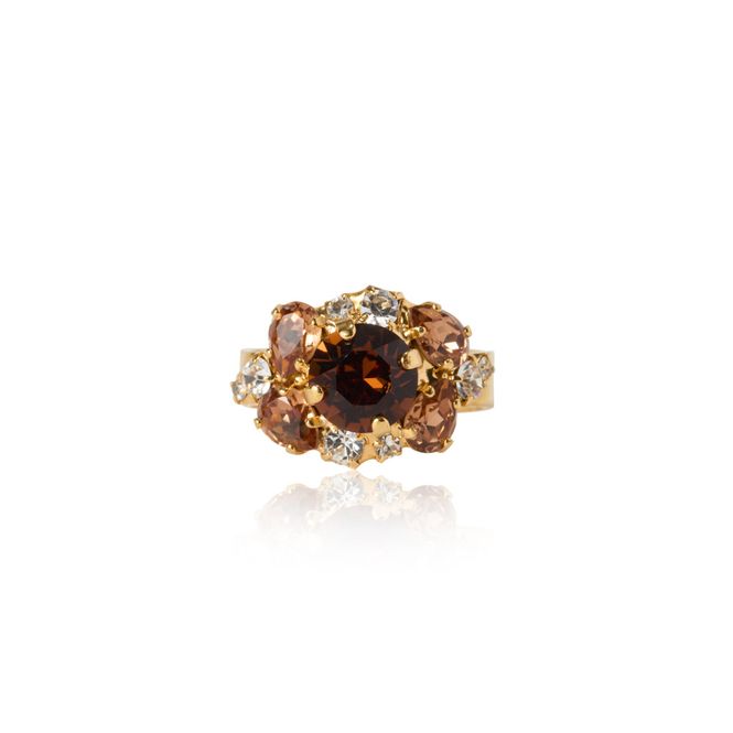 Hovedbilde Molly Ring Gold Topaz Combo 