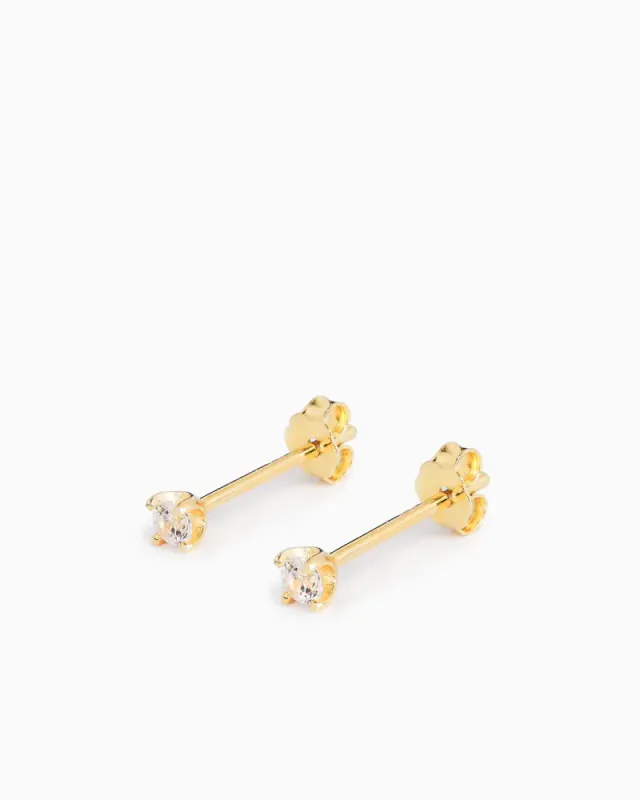Stud Earrings Gold 