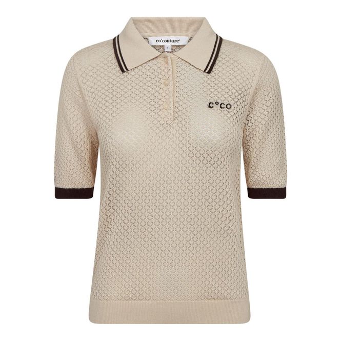 Hovedbilde Lue Pointelle Polo Knit Bone 