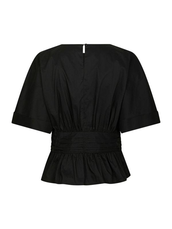 Annegret Poplin Blouse Black 