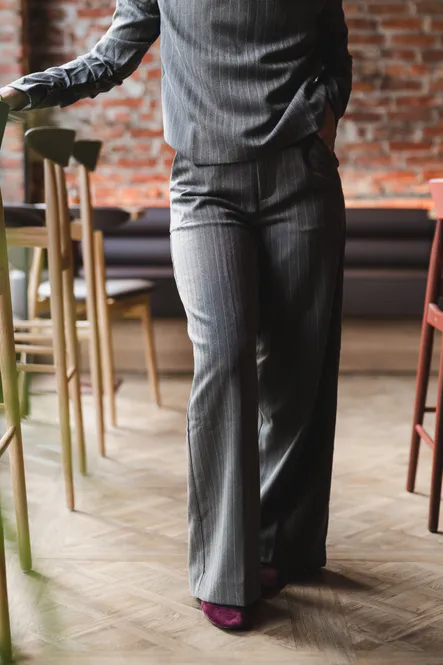 Hovedbilde Reign Tailored Structured Pants Mole Stripe 