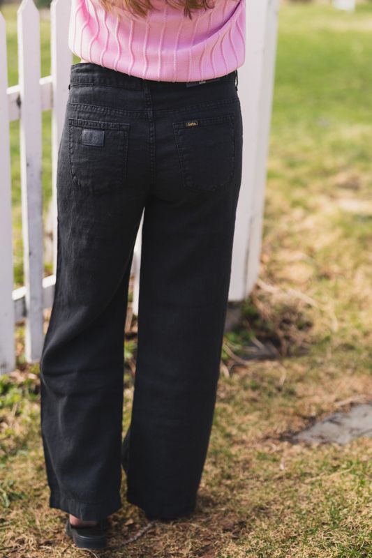 Culotte Linen Colour Black 