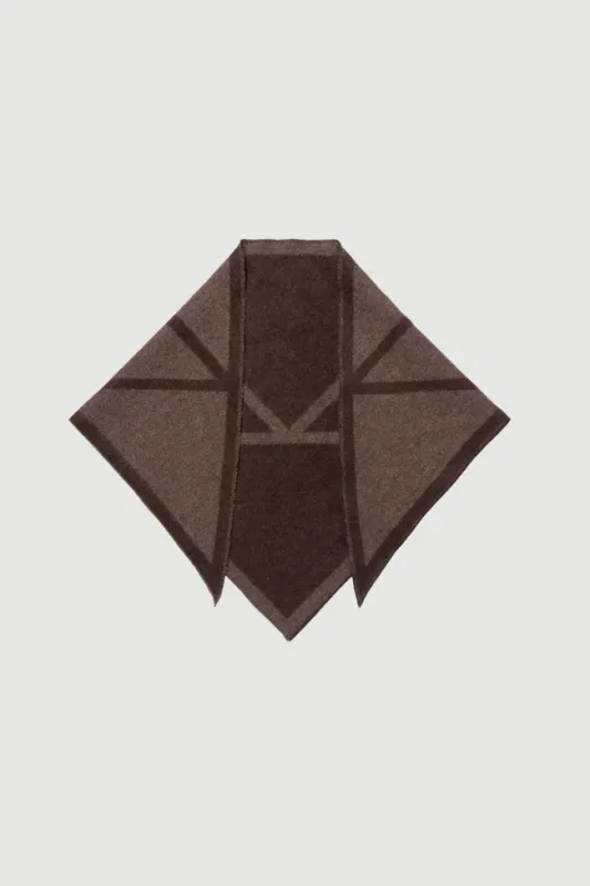 Triangle Scarf Small Cacao/Tobacco 