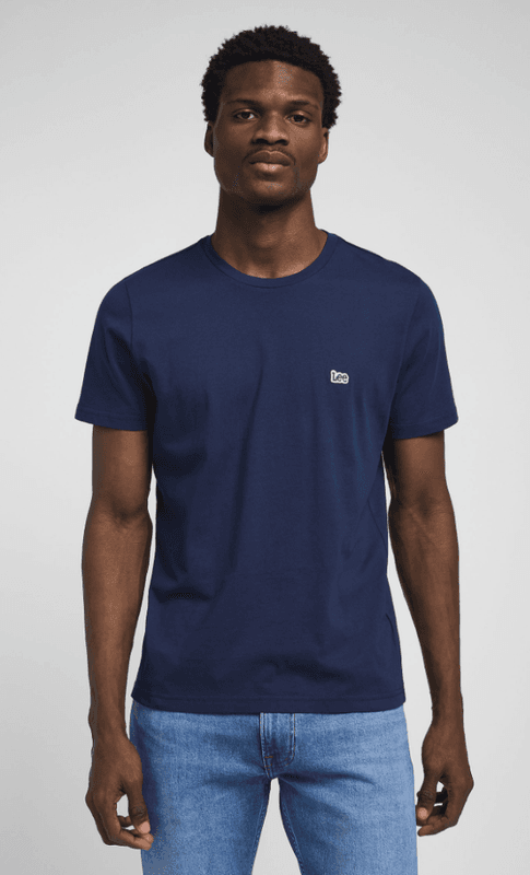 SS Patch Logo Tee Navy 