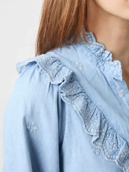 Hovedbilde Degas Denim Blouse Light Blue 