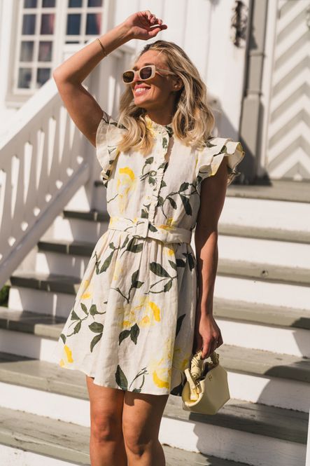 Hovedbilde Linen Ruffle Dress Sunlight 