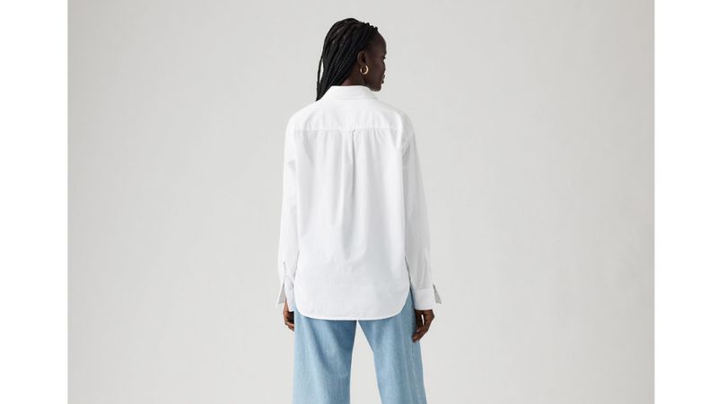 Harlie Boyfriend Shirt Bright White 