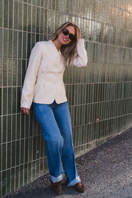 Hovedbilde Esteriane Blazer Oatmeal Melange 