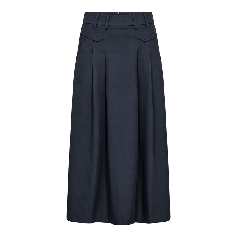 Luna Pocket Pleat Skirt Navy 