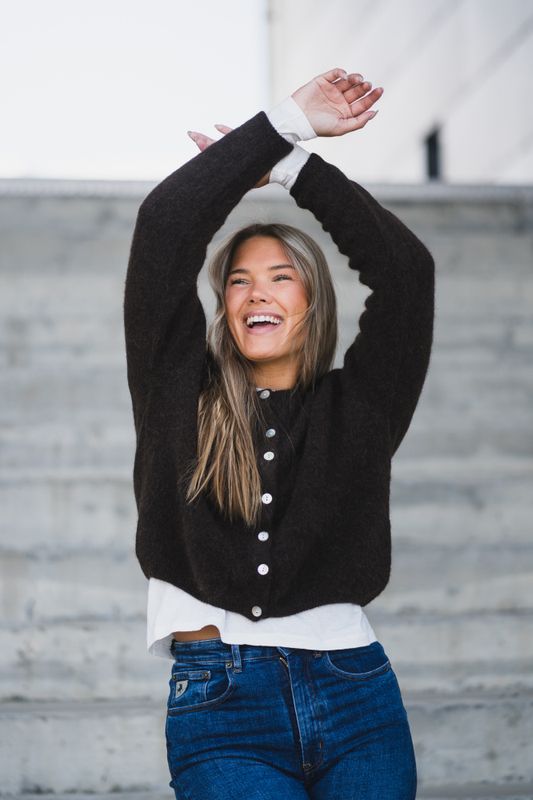 Vitow Cardigan Coffee Melange 