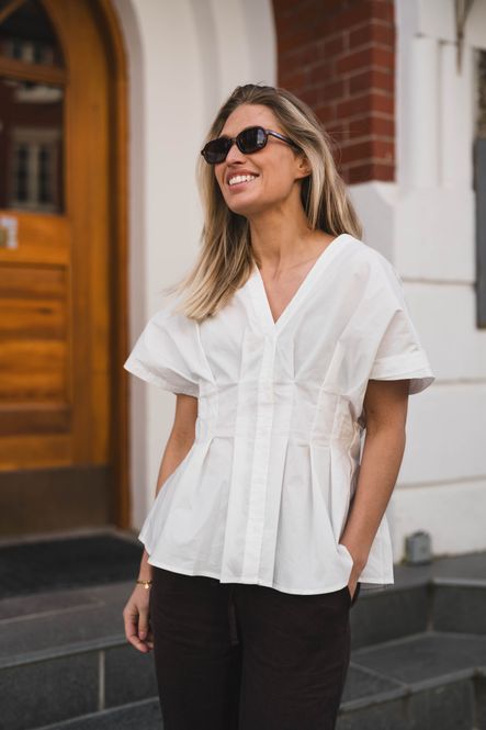 Hovedbilde Adamma Poplin Blouse White 