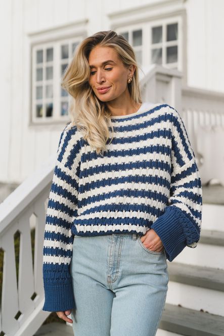 Hovedbilde Cestine Jillena Pullover STP Vintage Indigo/Egret ...