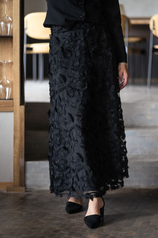 Karly HW Skirt Black 