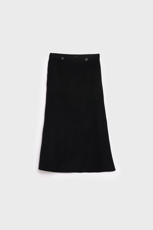 Thelma Wool Skirt Black 