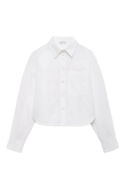 Scott Cropped Shirt White 