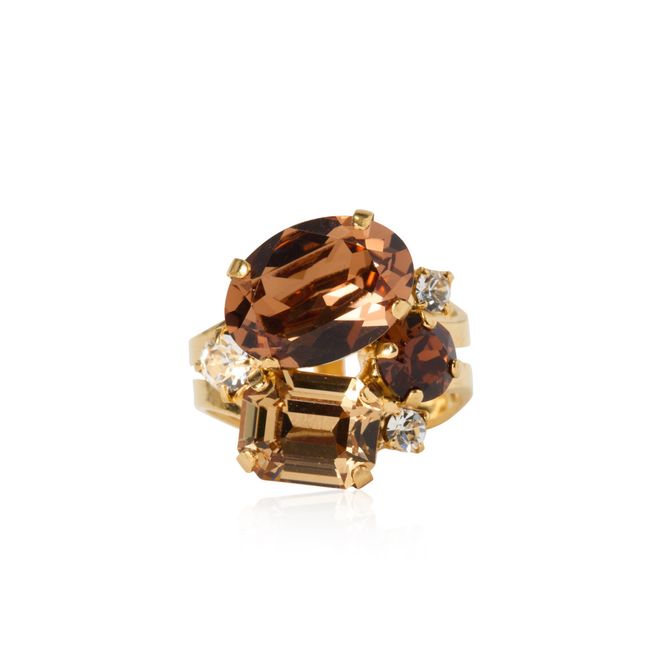 Hovedbilde Mini Carolina Ring Gold Topaz Combo 