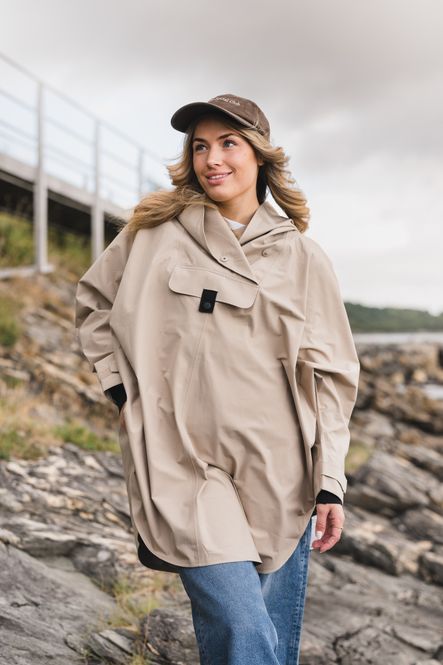 Hovedbilde Bergen Poncho Beige 
