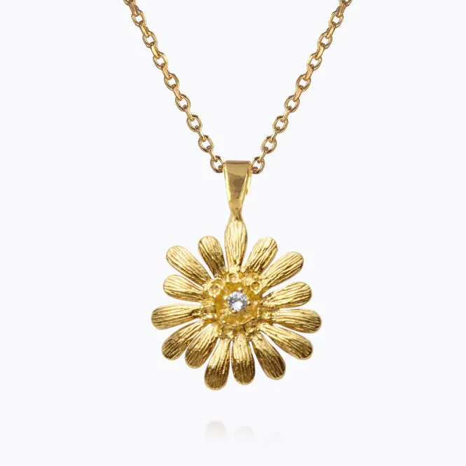 Hovedbilde Daisy Necklace Gold Crystal 
