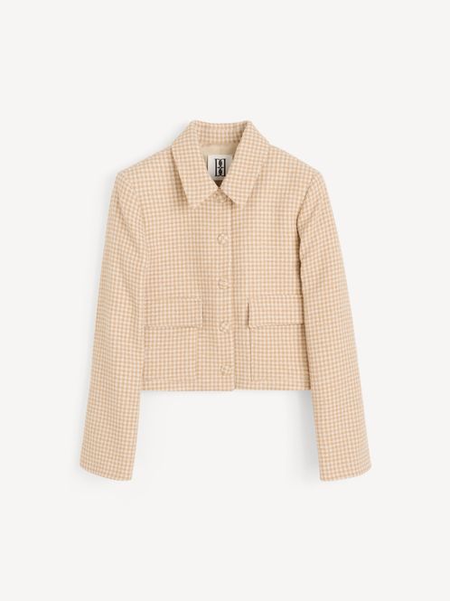 Hovedbilde Annie Boucle Blazer Beige Houndstooth 